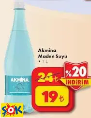 AKMİNA MADEN SUYU 1 L